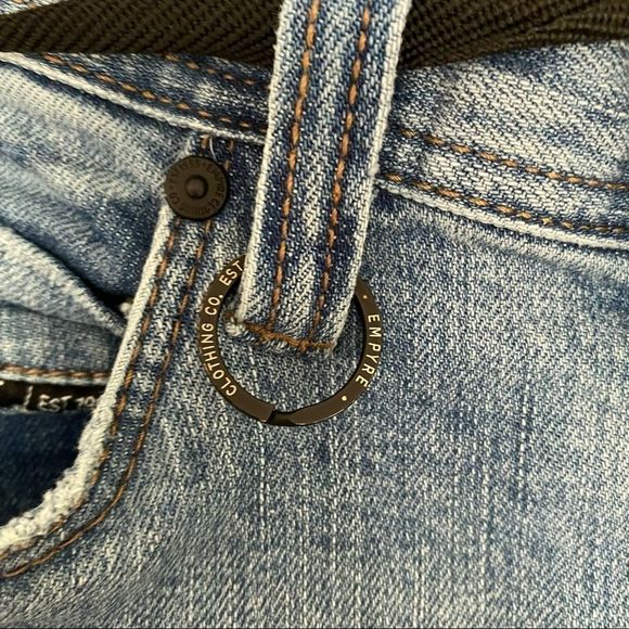 Zumiez Empire distressed blue jeans 28 EUC - Picture 4 of 9